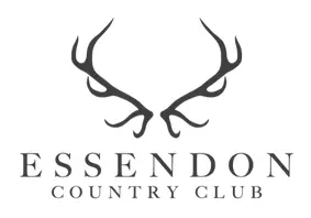 Essendon Country Club logo with stag antlers – Hertfordshire wedding venue.