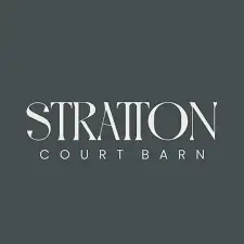  Stratton Court Barn logo in serif font on dark background – Oxfordshire wedding DJ and venue.
