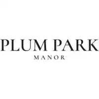  Plum Park Manor logo in serif font, black on white.