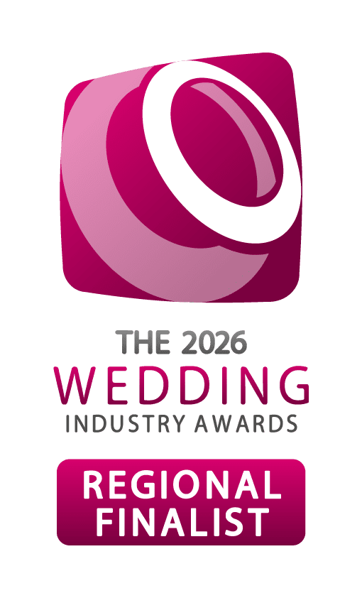 Wedding Industry DJs 2025 Regional Finalist logo recognising outstanding professional wedding DJ services and excellence in wedding entertainment.