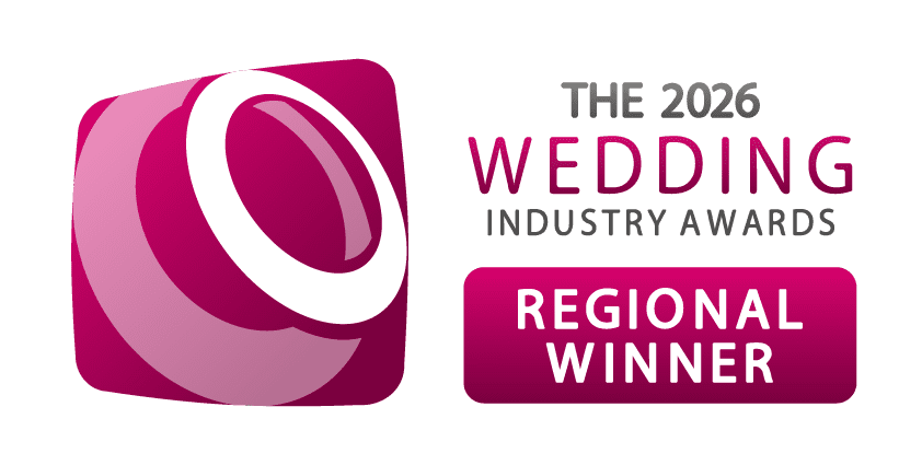 Wedding Industry Awards 2026 Regional Winner badge for Aura Wedding DJs